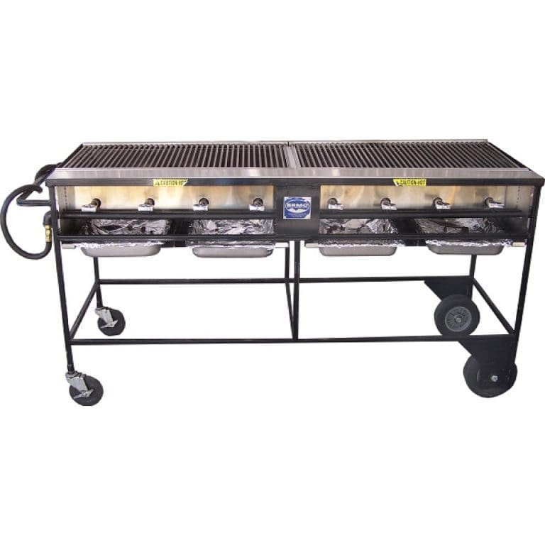 Propane Bbq 2'X6' W/ Cast Iron Grill Grand Event Rentals