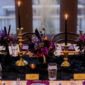 Black Lace Wedding Linens