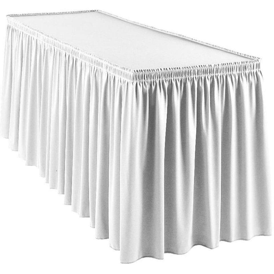 13' Premium Table Skirt White Grand Event Rentals
