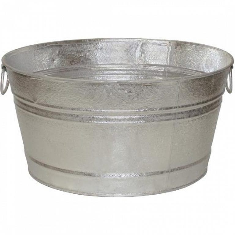 Galvanized Tub 25 Gallon Grand Event Rentals