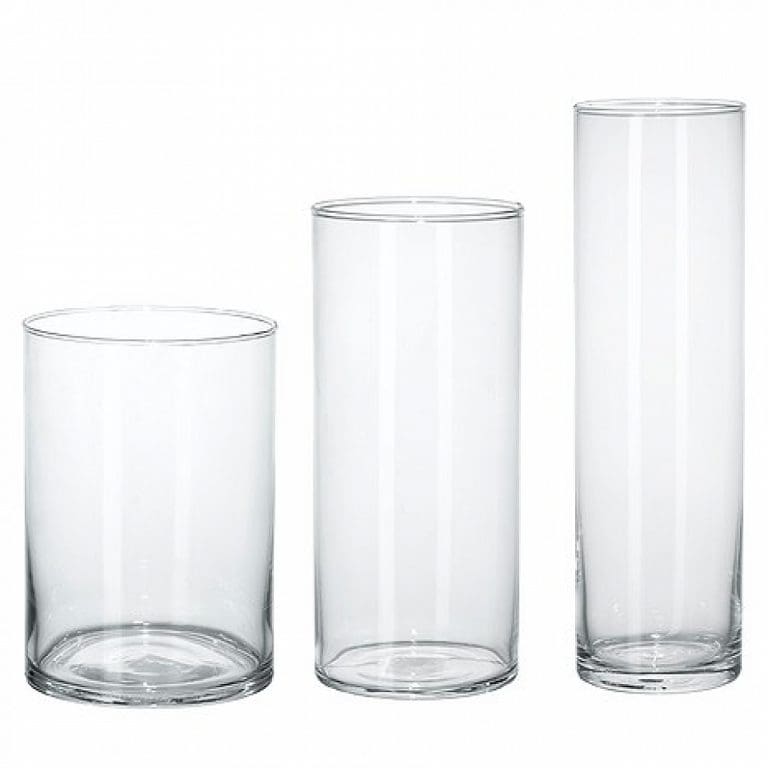 Glass Cylinder Vase (select a size) Grand Event Rentals