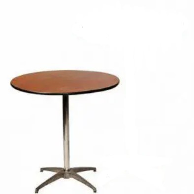 Mobile 30 Round Hardwood Table with 16 Legs Wood Designs WD83016C6 