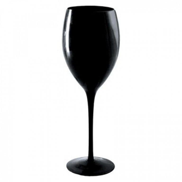 Midnight Black Glassware Wine Glass Rentals for Seattle Events