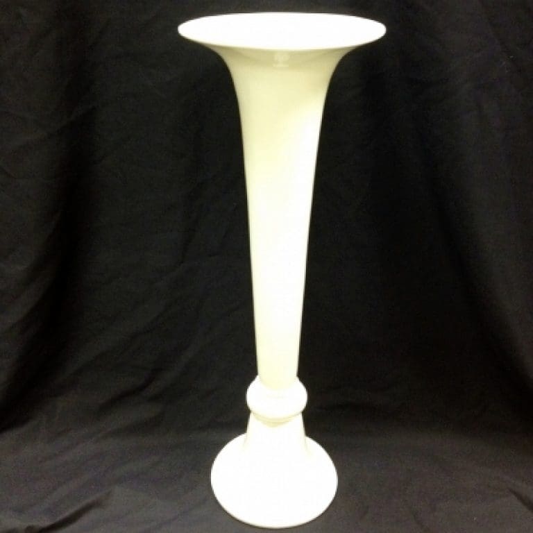 Reversible Glass Trumpet Vase 24" High Grand Event Rentals