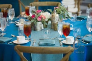 Blue Table Decor for Event