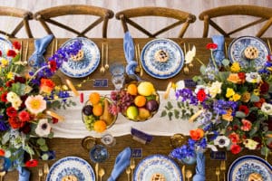 Bright Tablescape for Pi Day