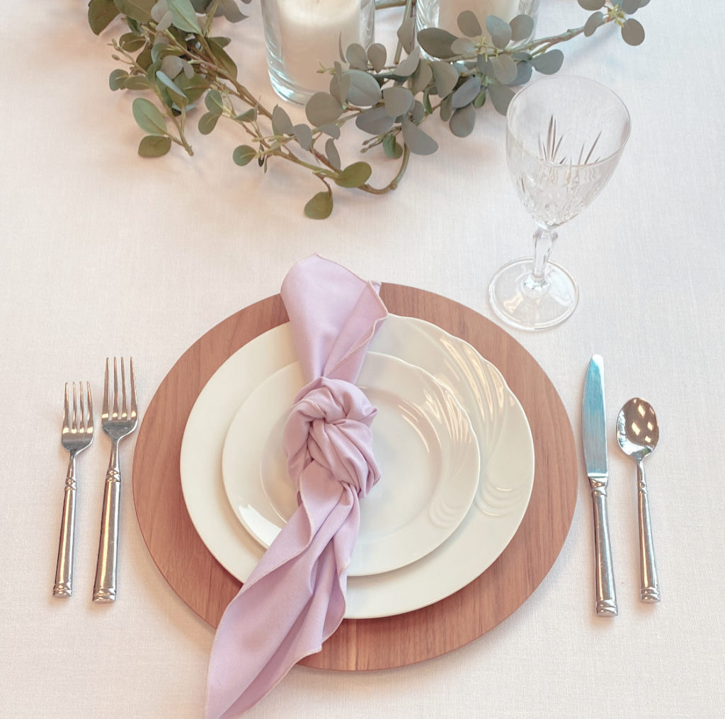 Place Settings for Wedding
