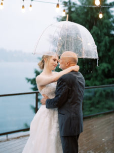 Couple photo under an umbrella