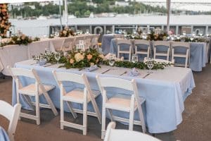 tables and chair for outdoor event