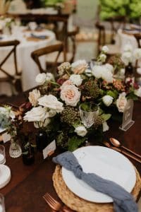 table decor for Snohomish wedding