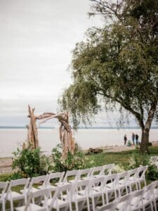 White Chairs Wedding
