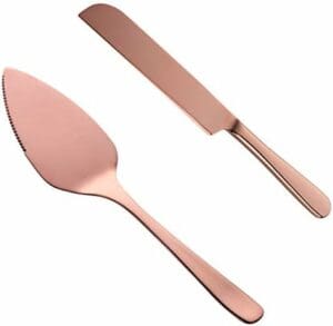 Rose Gold Cake Serving Set
