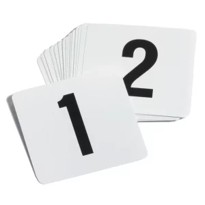 table numbers for event