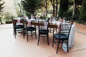 Garden Table Setting Event