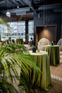 Green Cocktail Linens