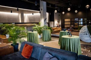 Cocktail Table Setup for Event