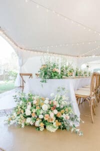 Tented Wedding & Reception Tables