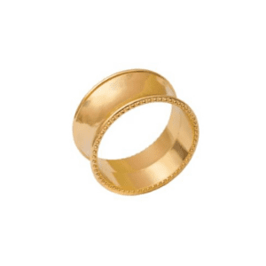 gold napkin rings