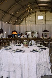 Round Tablescape Wedding Rentals