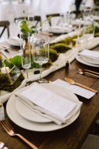 Wood Farm Table Rentals