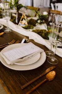 place setting for wedding