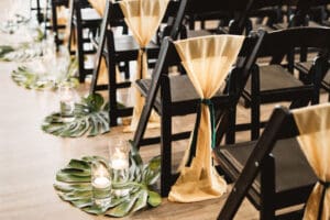 tropical wedding decor