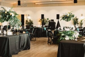 black decor event rentals