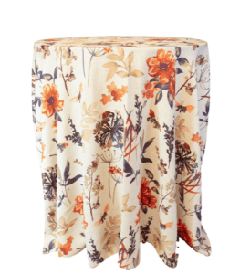 floral tablecloth for event