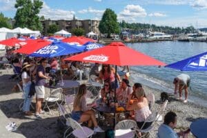Waterfront Seating & Umbrellas